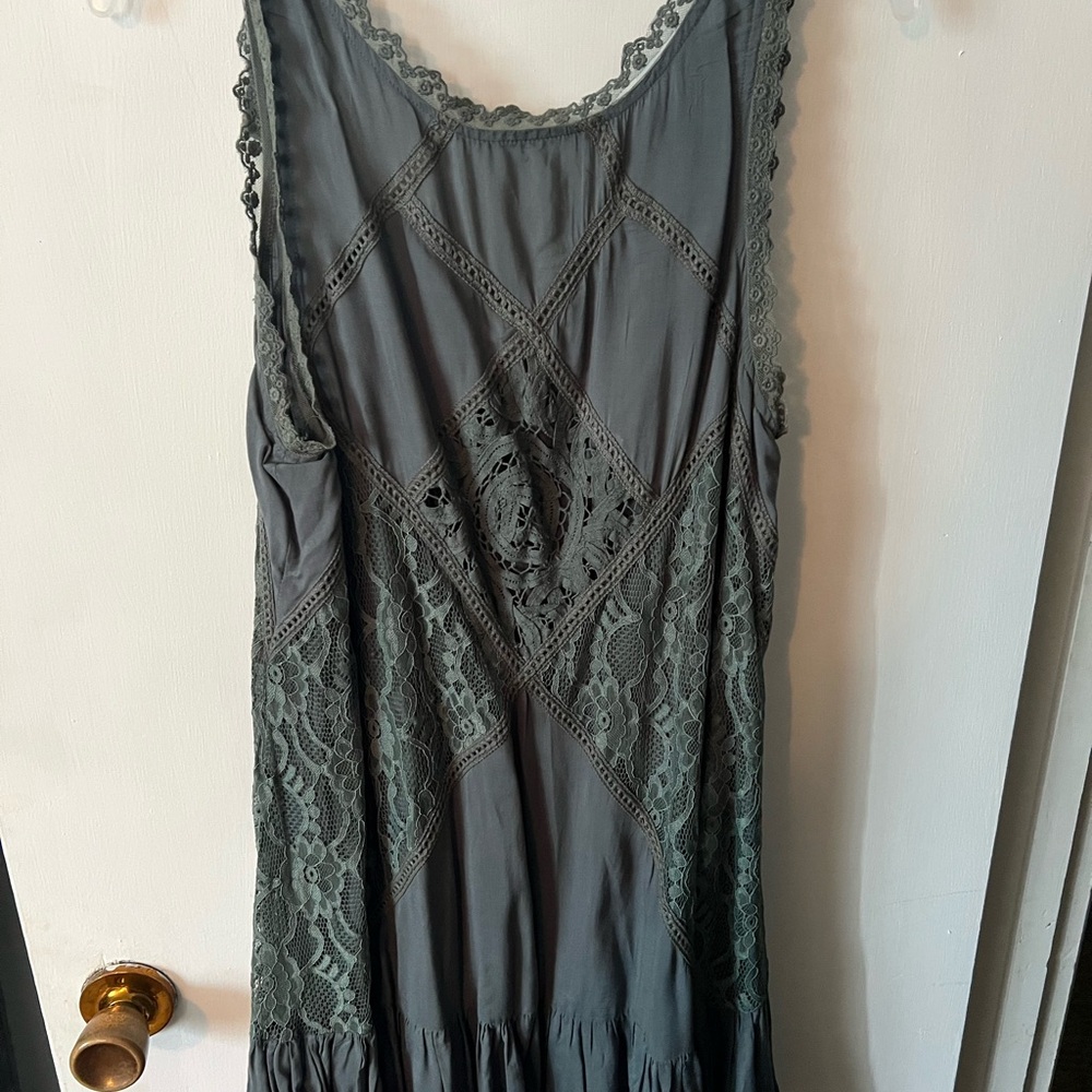 ODDY Gray Lace Dress